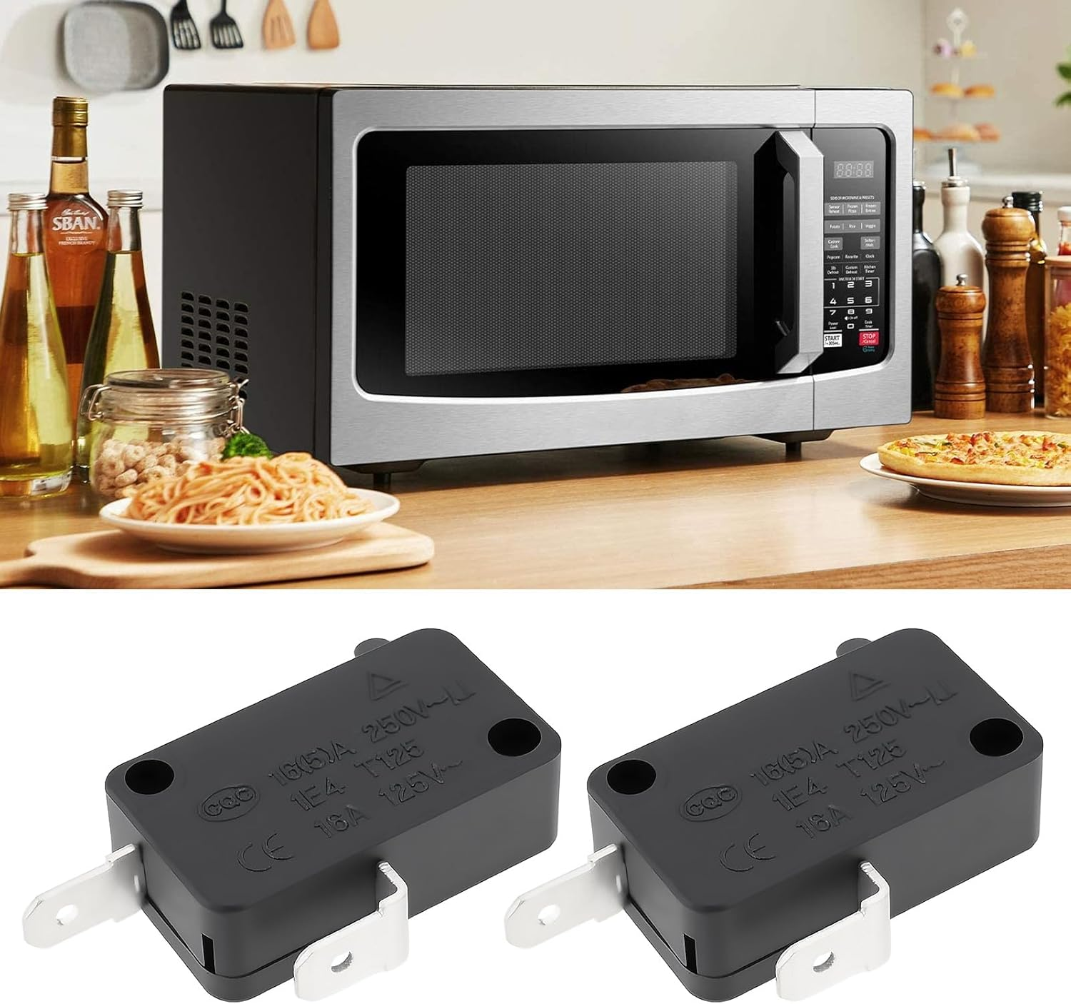 Emagtech 5Pcs Micro Switches Replace HK-14 16(5) a 250VAC Multiple Applications image number 6