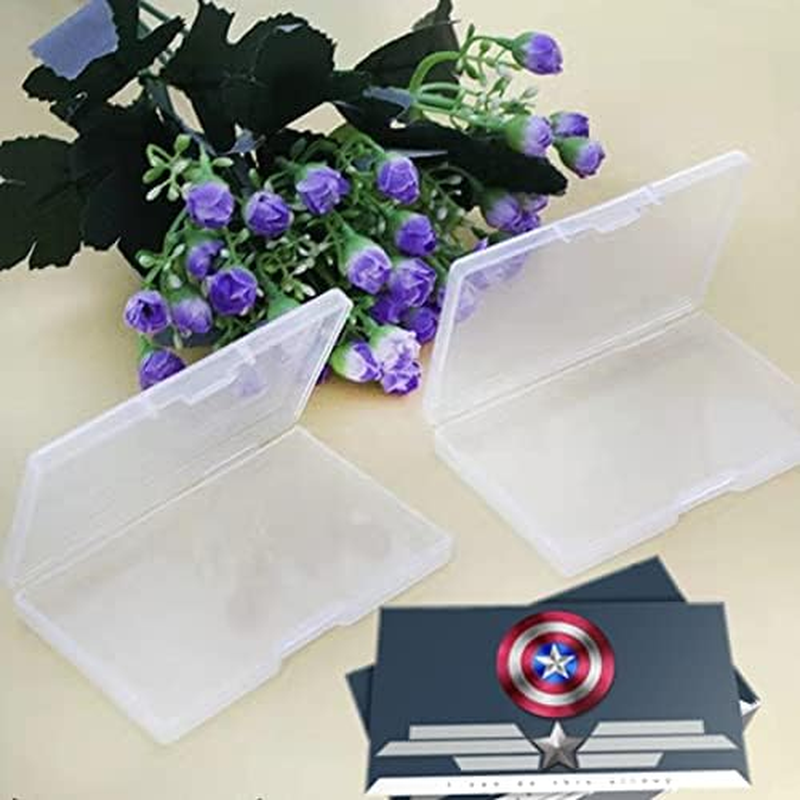 Business-Card-Holders, Transparent, 3.7 X 2.5 X 0.5IN(8 PCS), Compact image number 1