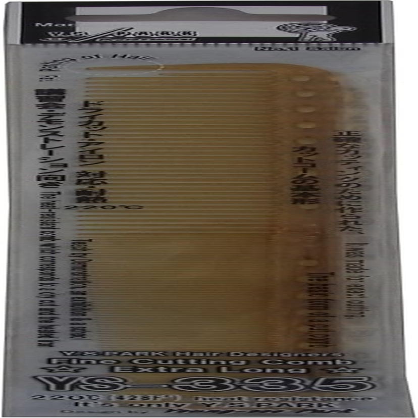 Y.S.Park Hair Designer'S Fine Cutting Comb 8.5" - YS-335 (Camel)