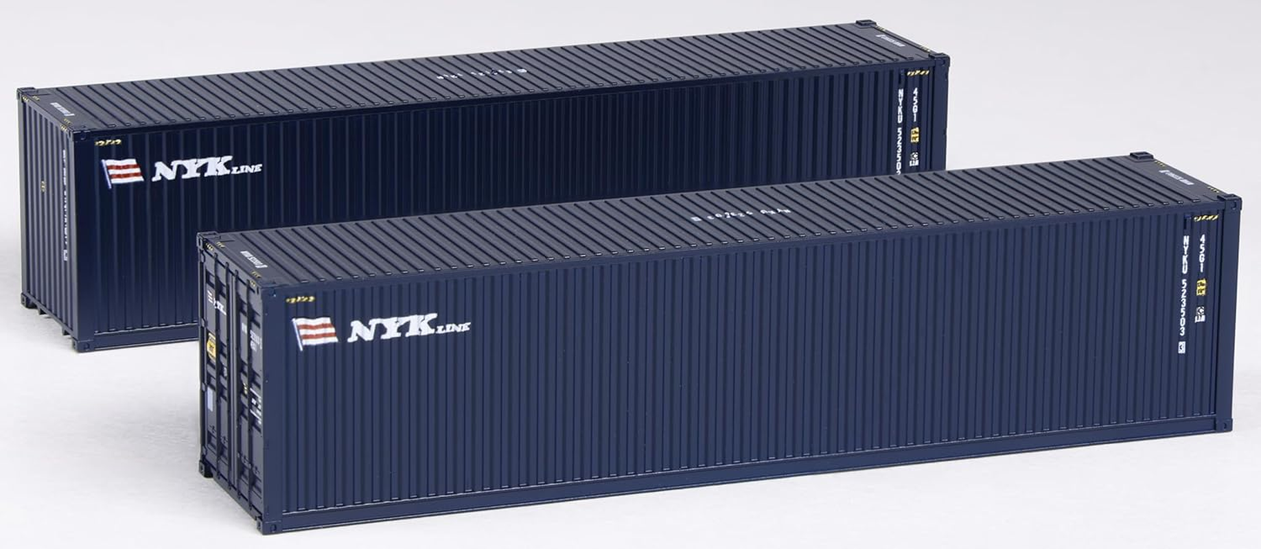 KATO N Gauge 40 Feet High Cube Container, NYK Line, 2-Pack, 23-580C Railway Model Supplies