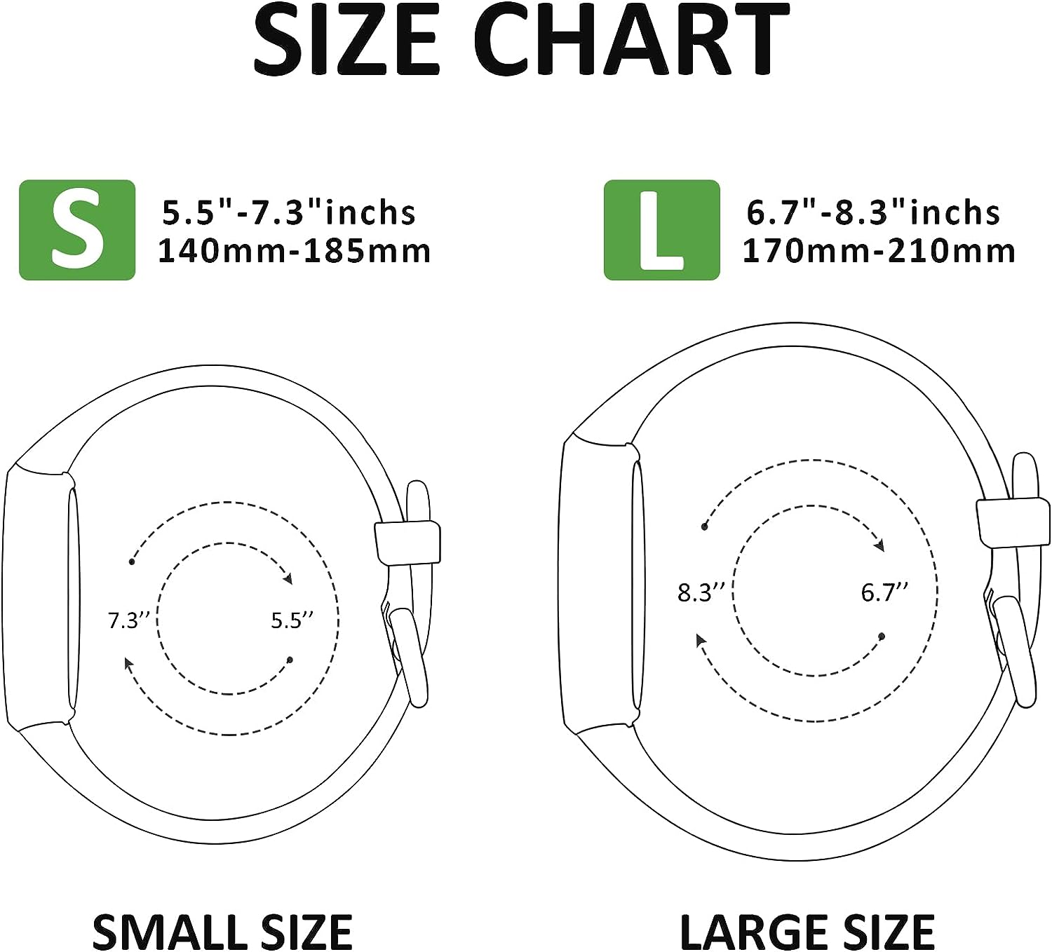 [3 Pack]Sport Bands for Fitbit Luxe Bands Women Men, Soft Classic TPU Small Large Adjustable Comfortable Replacement Strap Wristbands for Fitbit Luxe/Luxe Special Edition Fitness Tracker image number 3