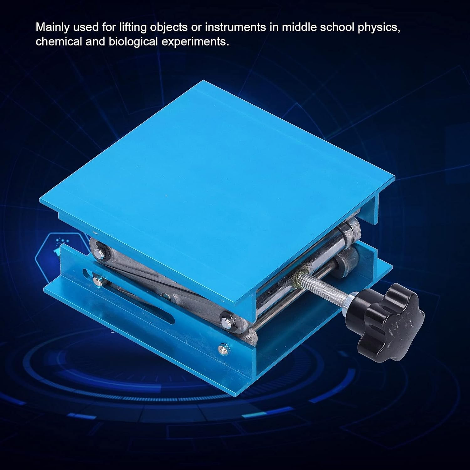 4 X 4 Inch Laboratory Lifting Platform, 100X100Mm Aluminum Oxide Lab Lifting Stand Table, Expandable Lifting Height 52Mm-145Mm image number 2