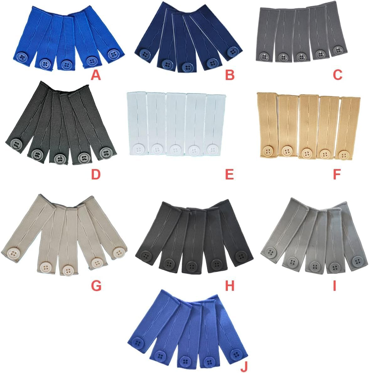 For Belly Band Comfortable Maternity Pants Extender Pant Button Extenders Waistband Clothes Extension Washable Jeans Accessory, Gray image number 3