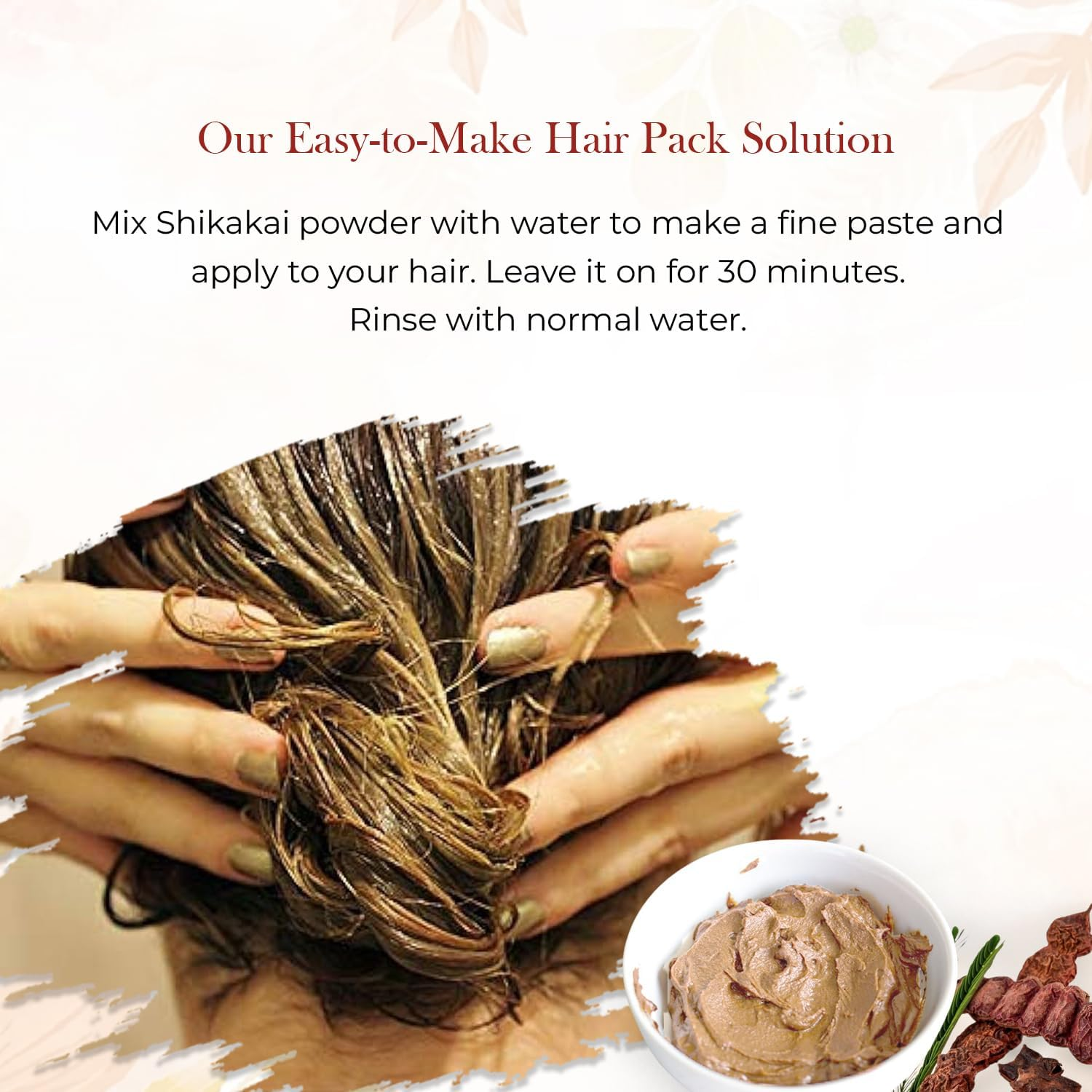 Mirintz 100% Natural Shikakai Powder | (100 Gms) Pure Shikakai Powder for Hair Care -Cleansing & Conditioning | Hair Pack for Hair Growth | Herbal Shikakai Powder DIY Ayurvedic Hair Mask image number 4