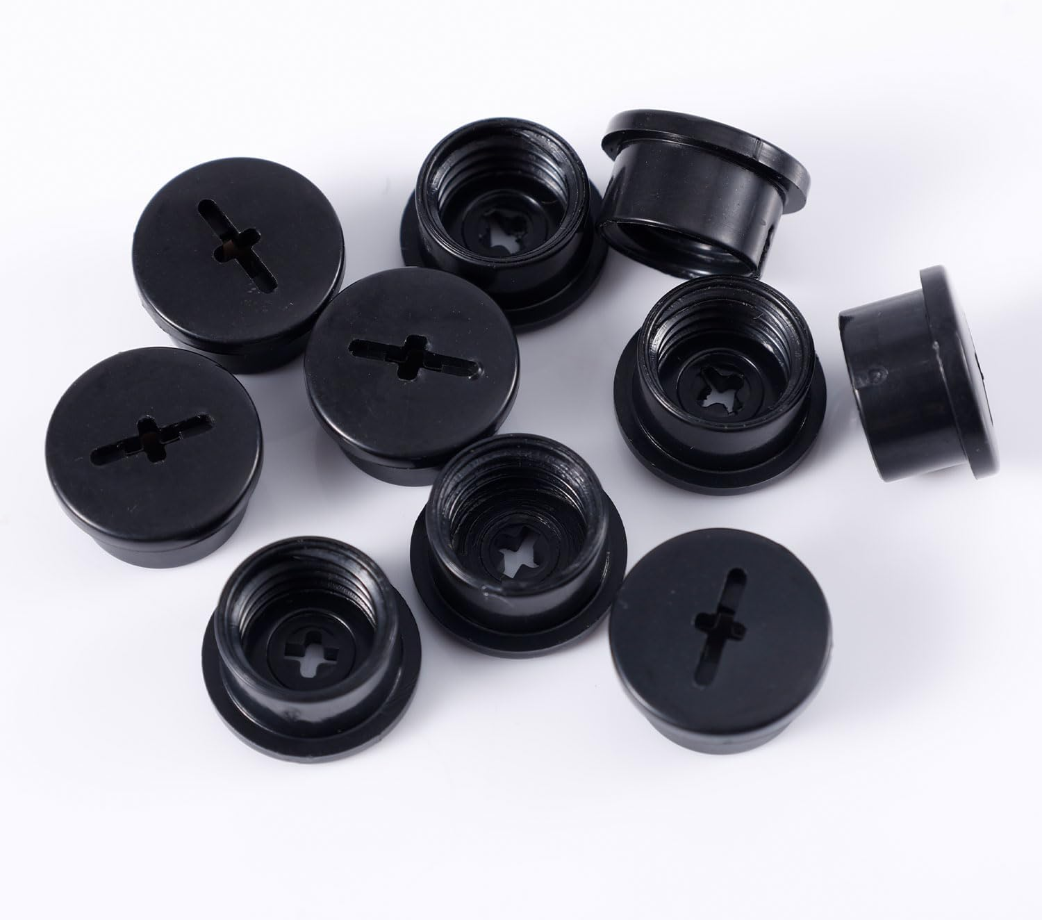 10Pcs Bladder Valve Screws for Riddell Speedflex and Speed Lcon, Black Football Helmet Bladder Valve Screws Plastic Practical Valve Caps for Teenagers Adults Football Helmets image number 3