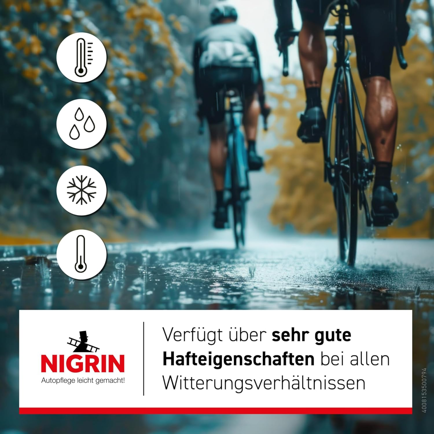 NIGRIN Bike-Care All Weather Chain Oil, 100 Ml Bottle, Bicycle Chain Oil, Reduces Friction, Makes Bicycle Chains Smooth Rolling image number 1