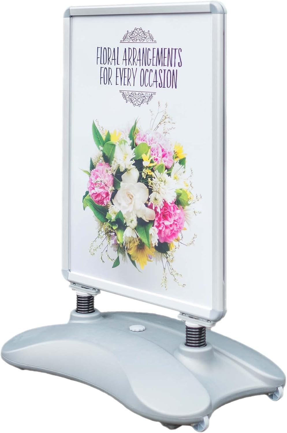 Deflecto PPA100S A1 Water Based Pavement Display Board with Snap Frame - Silver image number 3