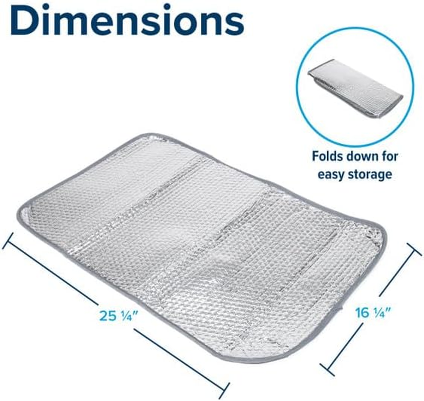 Camco 45167 Sunshield Reflective Door Window Cover