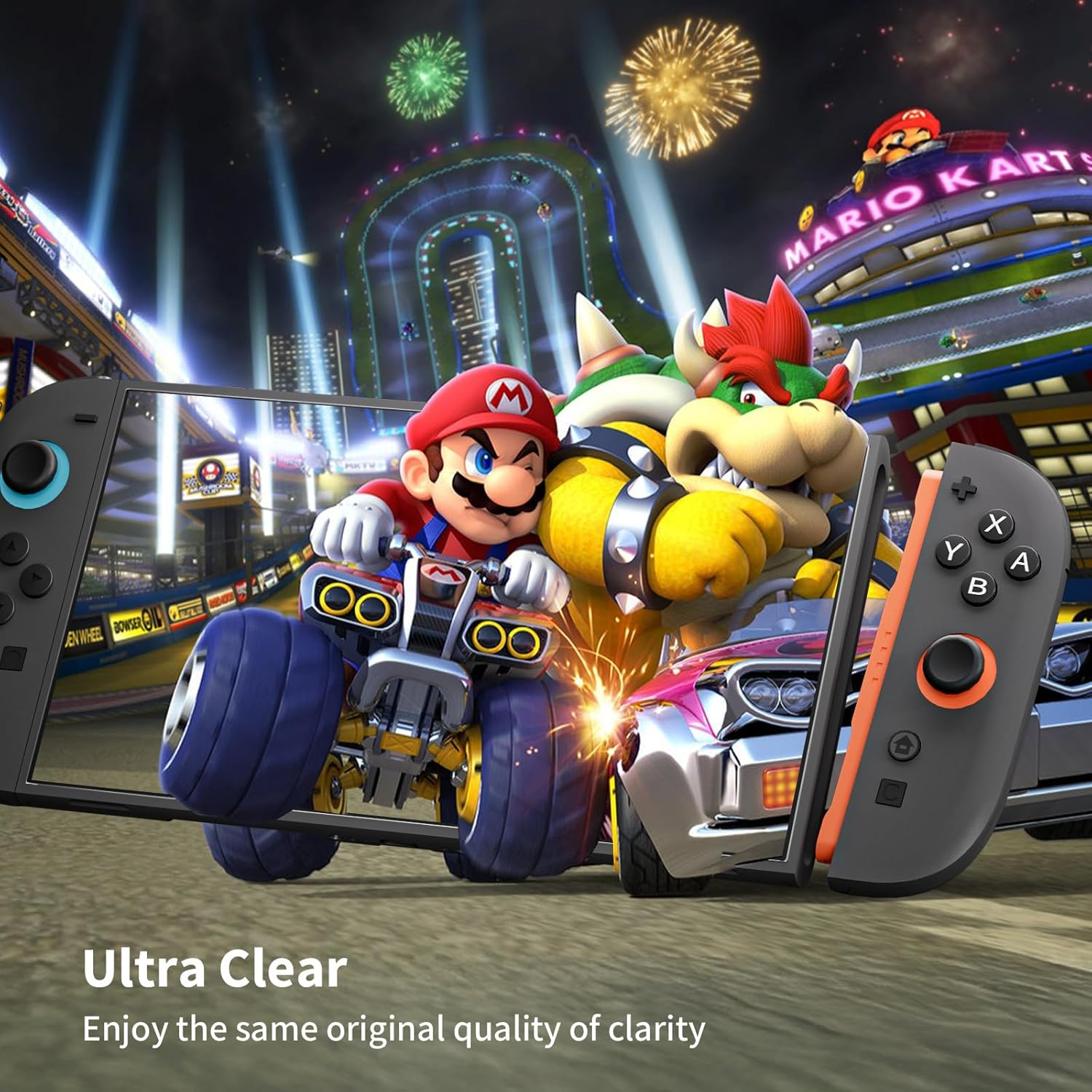 COOWPS Screen Protector Tempered Glass for Nintendo Switch 2 Model 2025 with Alignment Frame, Accessories Ultra HD Clear Anti-Scratch Glass Protector 9H Hardness Easy to Install for Switch2, 2-Pack image number 3