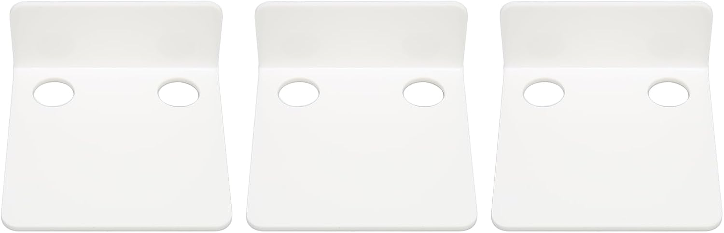 Small Security Cameras Wall Shelf Sturdy Acrylic Floating Shelves Set for Cameras and Baby Monitors, Easy Installation for Bedrooms and Offices (Black) (White) - Black image number 5