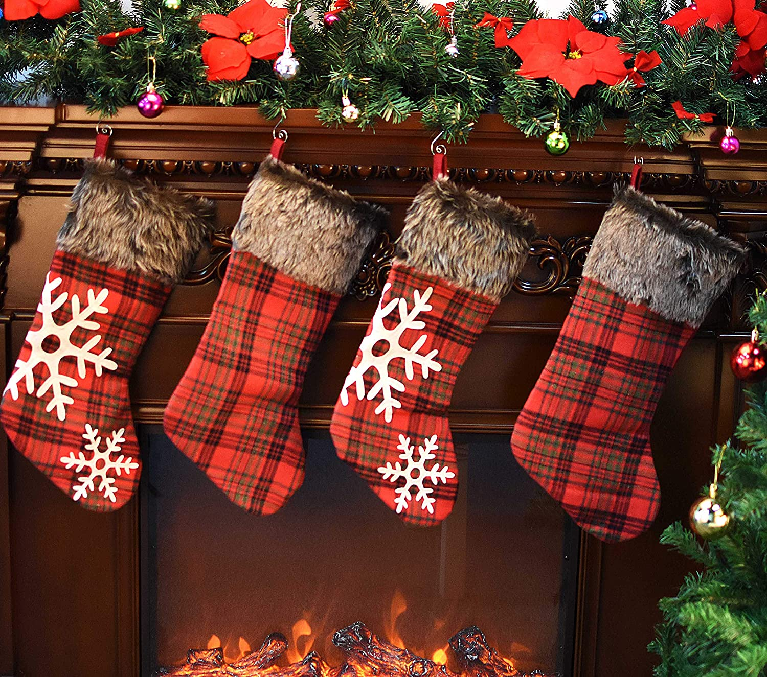 Christmas Ornaments Hooks Xmas Tree Hanger Great for Christmas Tree Decoration - 120 / Gold, Green, Red