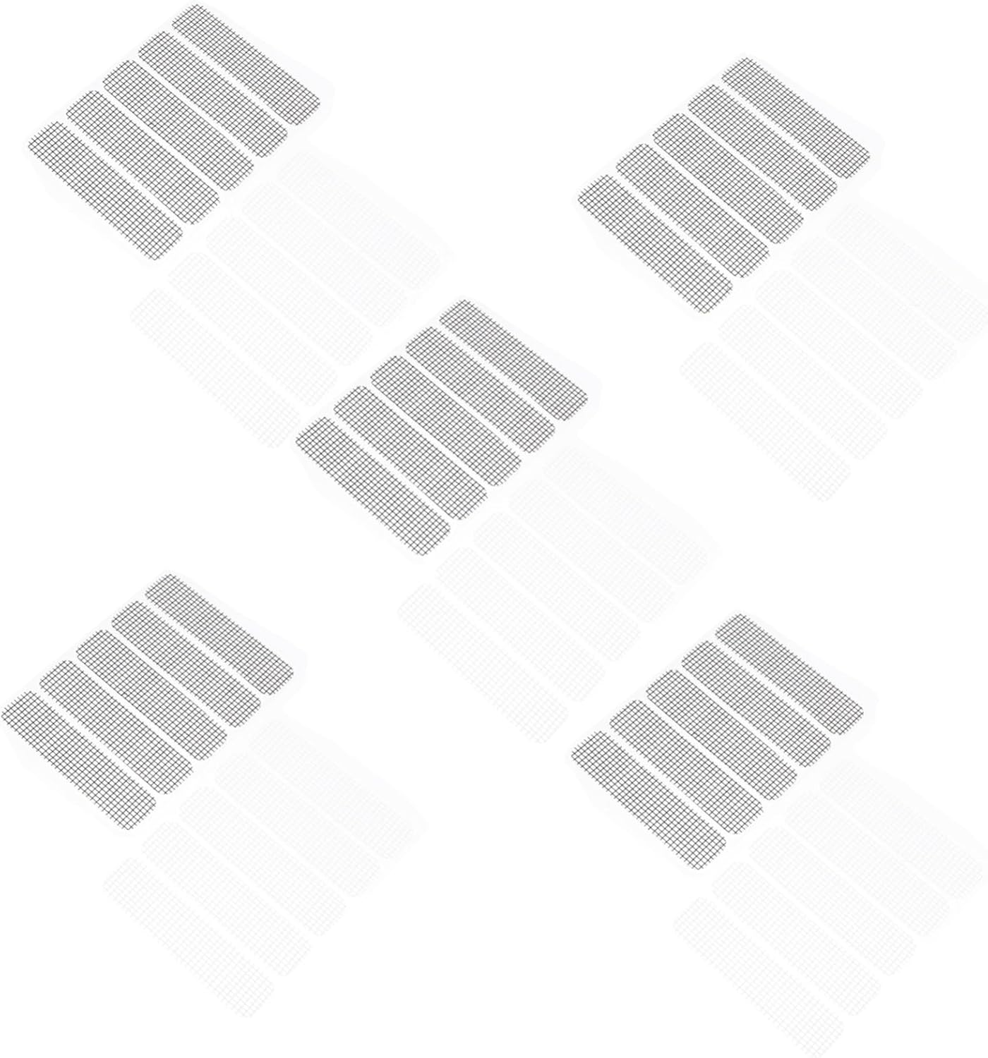ARTIBETTER Window Screen Repair Tape Fiberglass Mesh Sticker 10 Sheets Black and White Pet Reinforced Adhesive for Door and Window Drain Hole Patch Mesh Repair in Home image number 3