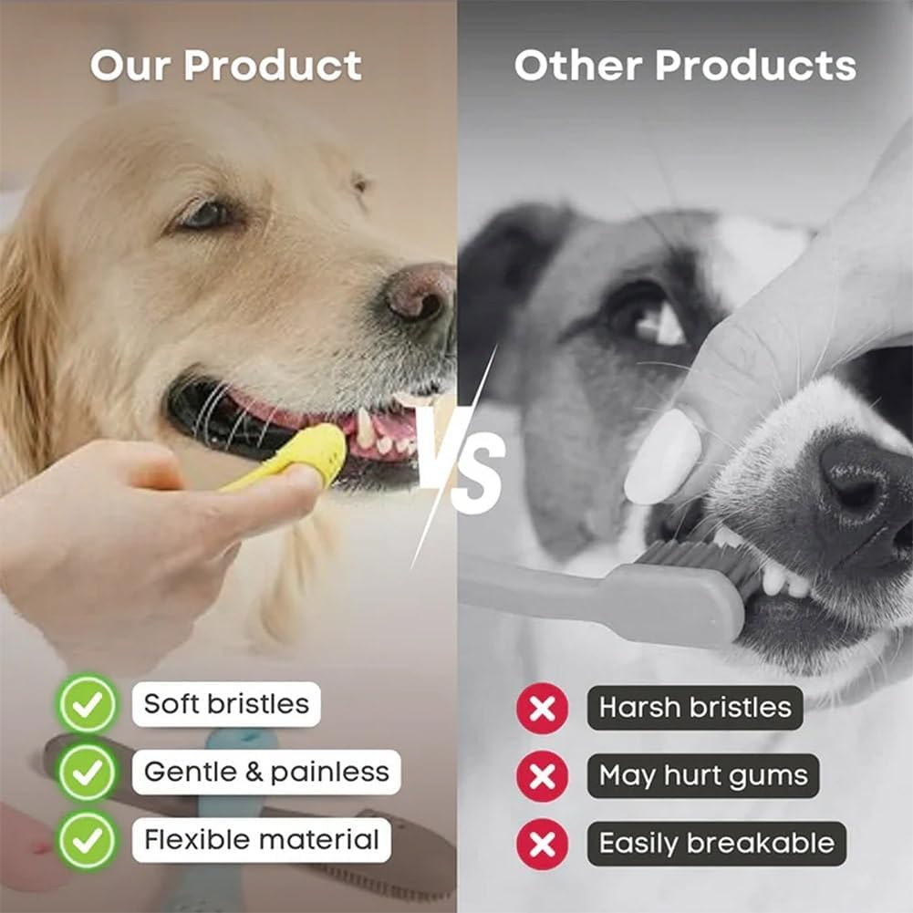 Silicone Scrubber for Cats Chin Cleaner, Silicone Cat Scrubber for Chin, Cat Chin Scrubber, Multifunctional Silicone Brush, Silicone Finger Toothbrush for Puppies and Cats(8Pcs,Pink image number 2