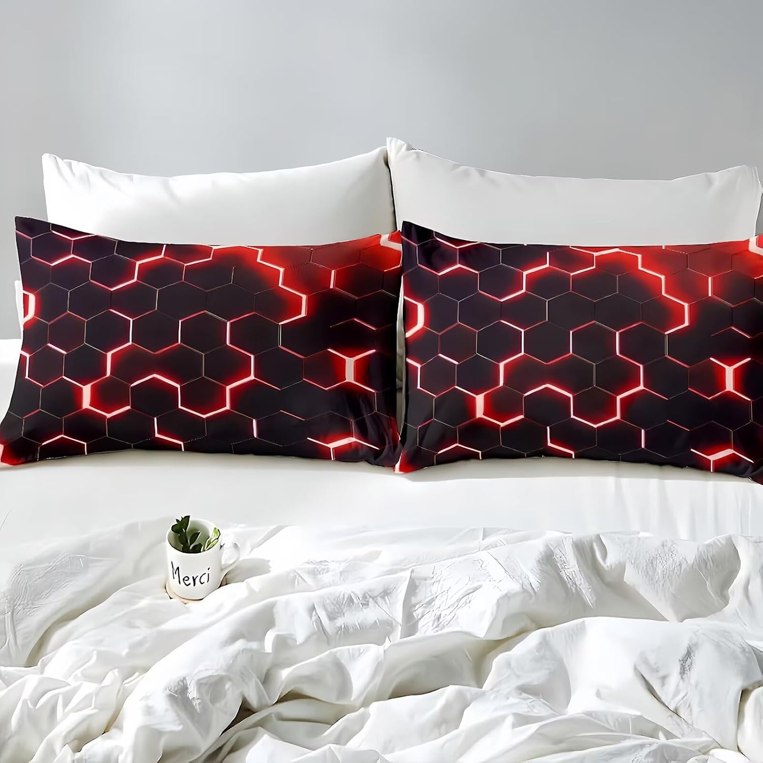 Tabeskly Kids Boy Bedding Set Single, Space Cute Soft Zipper Childrens Girls Full Bed 3 Piece Cover Duvet Quilt Covers Sheets and Pillowcases - Small Mildly Cosy Budget Bedclothes 135&times;200Cm image number 3