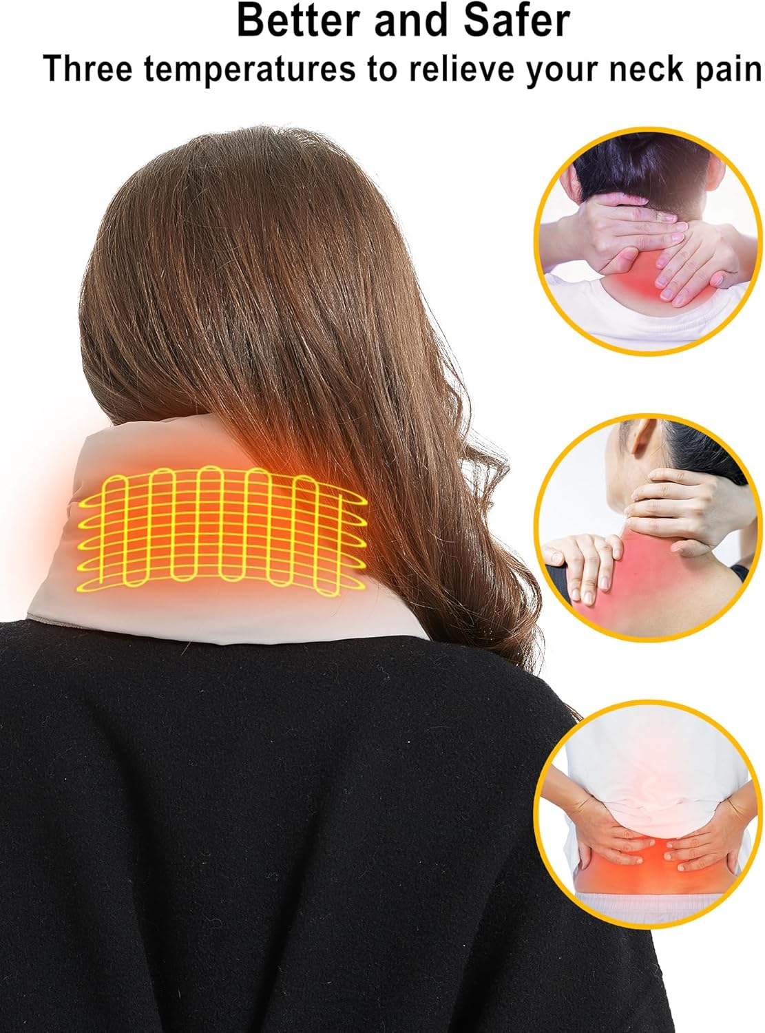 Upgraded Heated Scarf for Men/Women Three Temp Settings with 5000Mah Power Bank image number 3