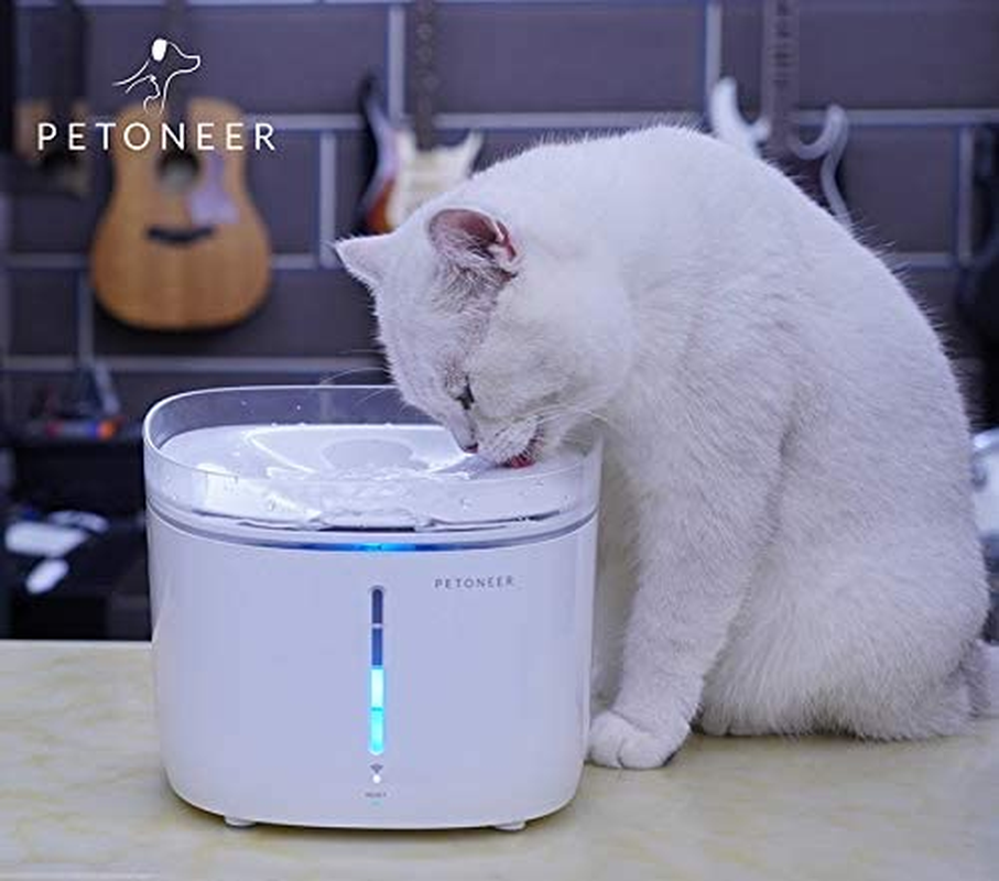 PETONEER Fresco Pro Smart Pet Fountain for Cats and Dogs, White image number 1