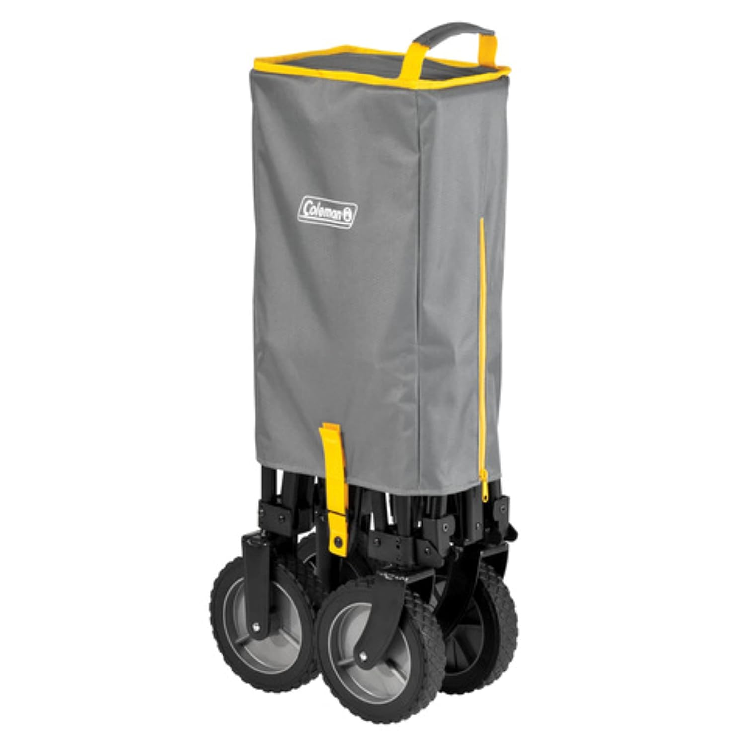 Coleman Portable Folding Utility Wagon with 5 Cubic Feet of Space & Reinforced Bottom, Great for Camping, Groceries, Home Projects, or Going to the Park & Beach, Supports up to 150Lbs