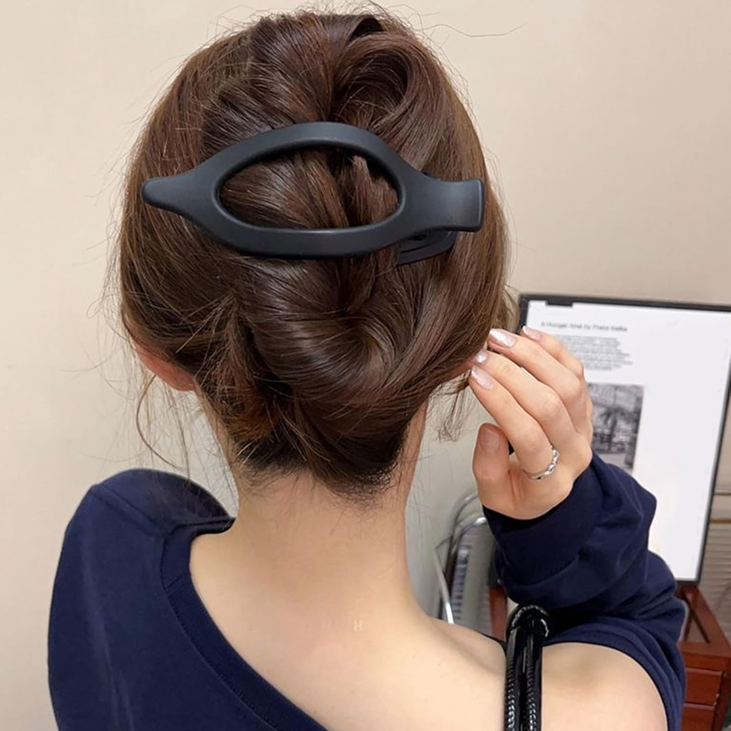 Flat Hair Claw Clips, Duckbill Flat Claw Hair Clips | Non Slip French Style Headpieces for Youth Women Nurse Ponytail Securing Gym Workout Wet Styling Dating Party