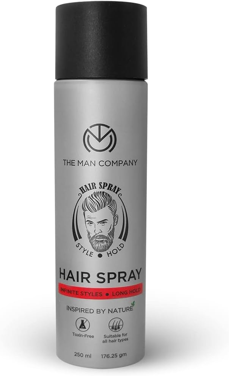 The Man Company Hair Styling Spray for Men - 250Ml | Strong Hold, Long Lasting, Matte Look & Instant Grip | Natural Shine, Non-Stick, Ultra Hard image number 1