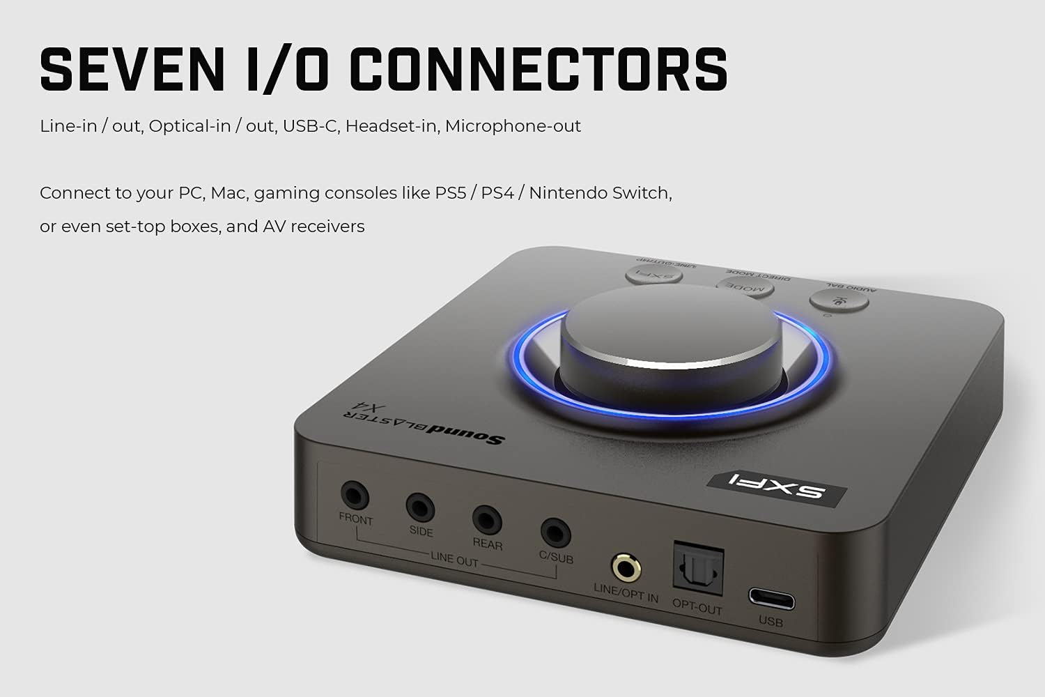 Creative Sound Blaster X4 Hi-Res 7.1 USB Sound Card image number 1