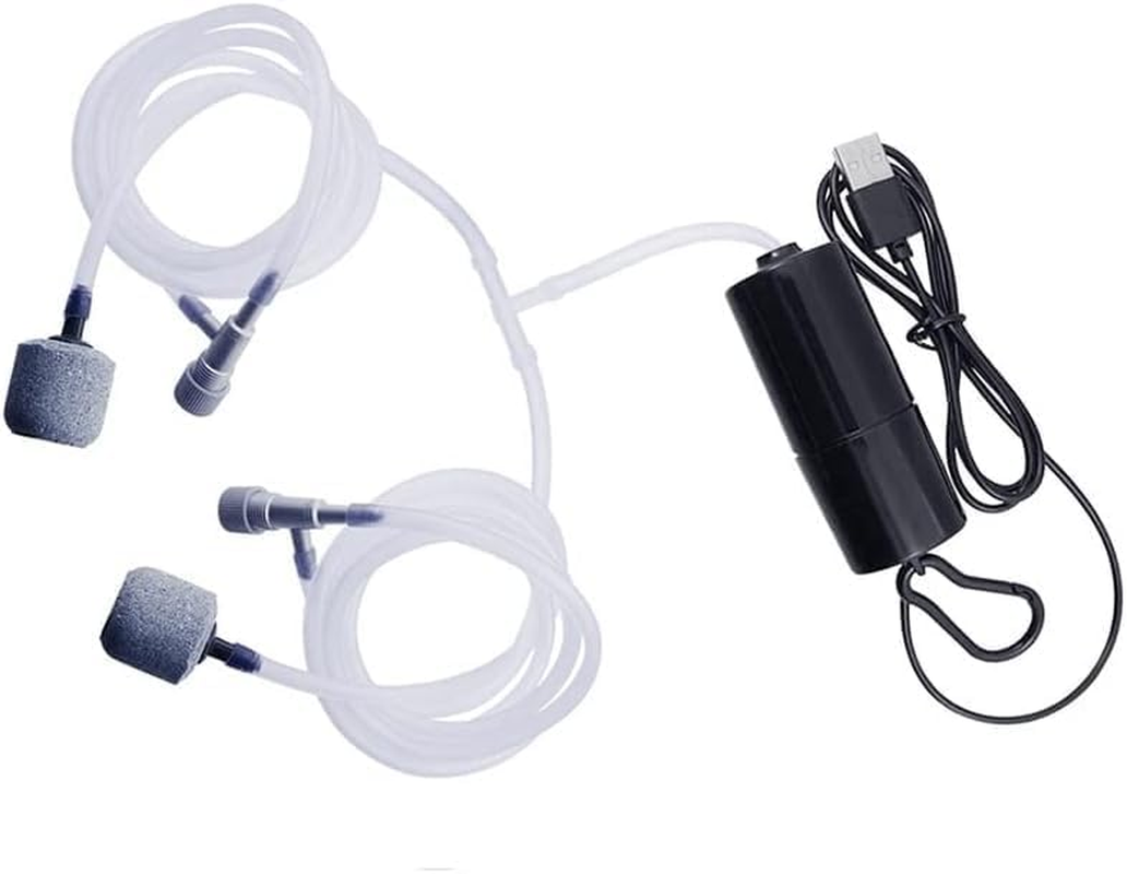 Aquarium Air Pump，Portable Mini USB Aquarium Fish Tank Oxygen Air Pump,Mute Energy Saving Supplies Accessories.