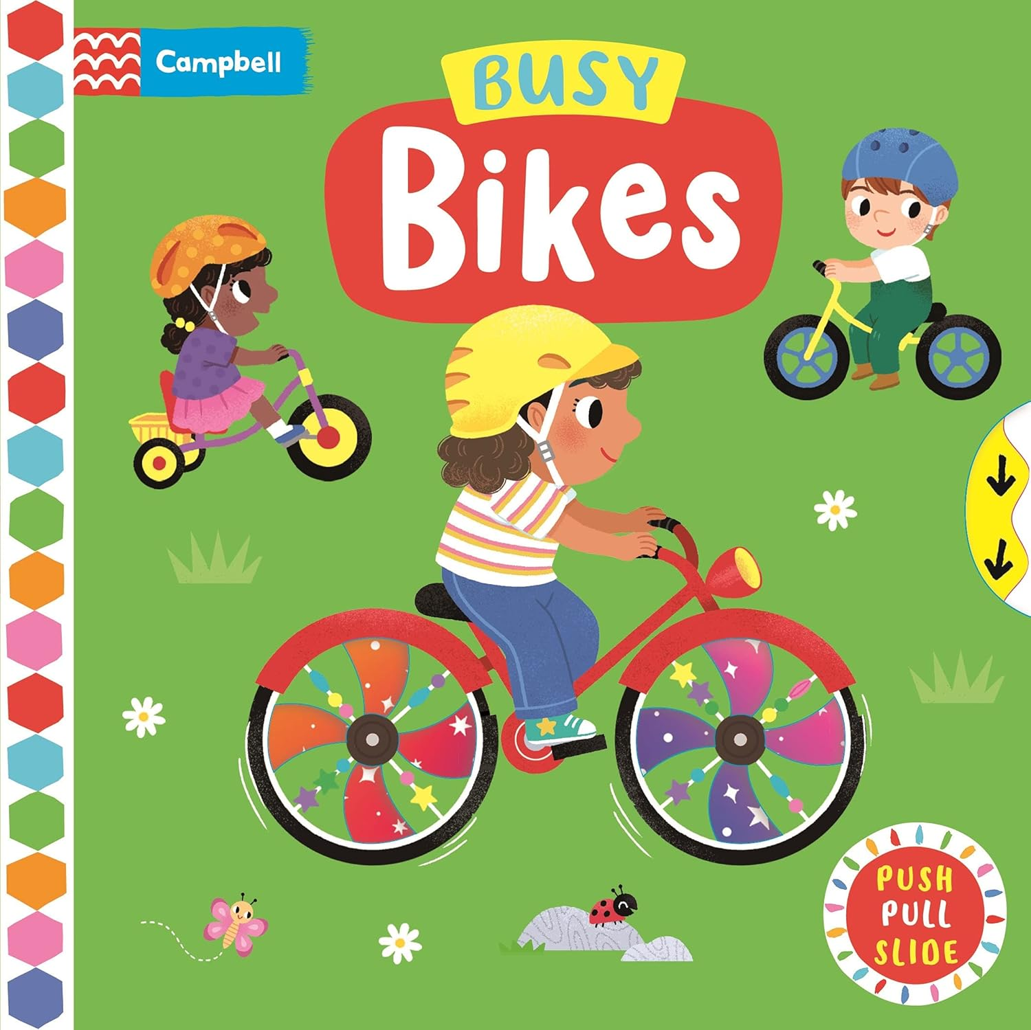 Busy Bikes: a Push, Pull, Slide Book image number 1
