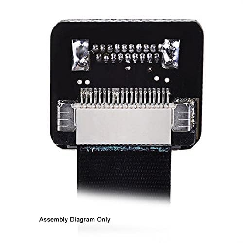 NFHK CYFPV Dual 90 Degree Right-Up Angled HDMI Type a Male to Male HDTV FPC Flat Cable for FPV HDTV Multicopter Aerial Photography 20CM image number 3