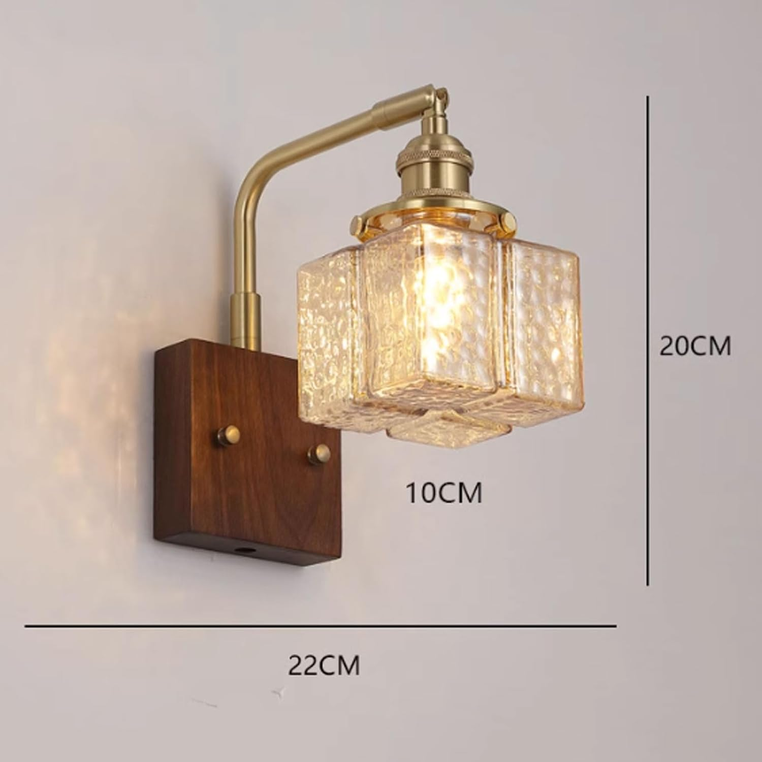 LED Wall Light Indoor Wall Lamps Wall Lamps Sconces Classical Light with Glass Lampshade for Bedside Living Room Wall Lighting
