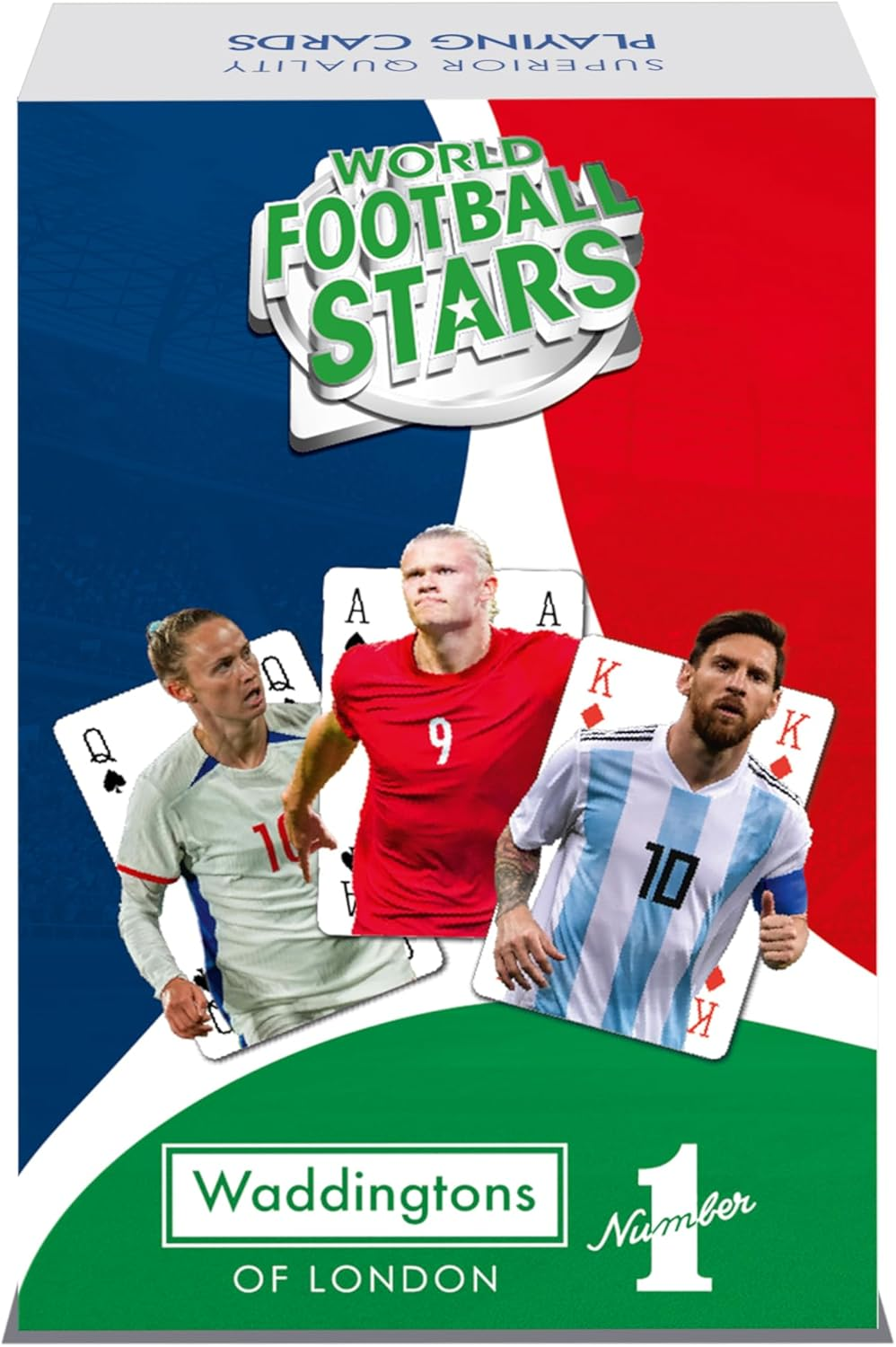 Waddingtons No. 1 of London World Football Stars Playing Cards - Playing Card Deck Full of Soccer Stars
