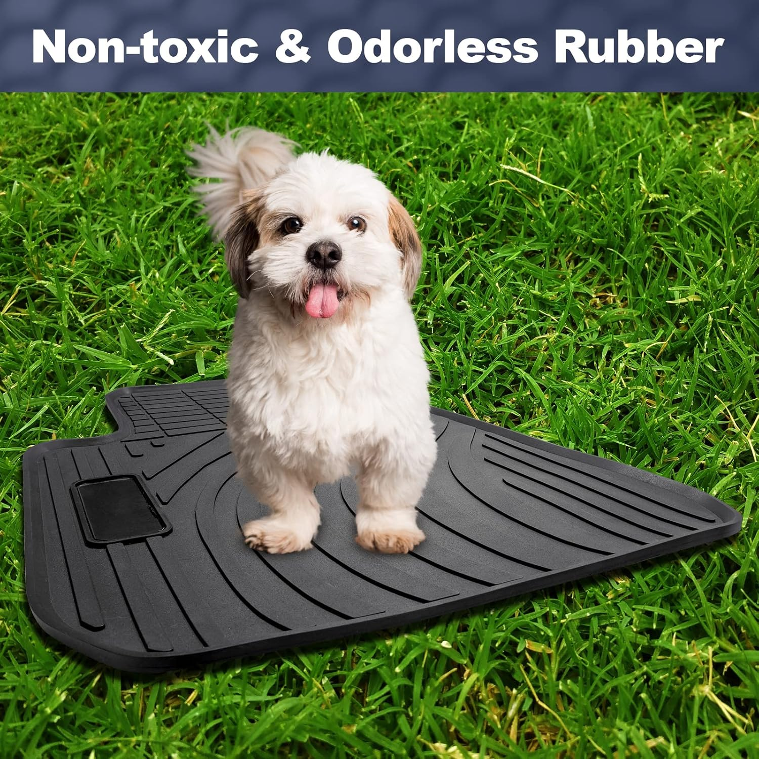 Spurtar Car Floor Mat Fit for BMW 3/4 Series F30 F31 F32 F33 F36 320I 328I 335I 2012 2013 2014 2015 2016 2017 2018 2019, Rubber Car Floor Mats with 3D Edge All Weather Protector image number 4