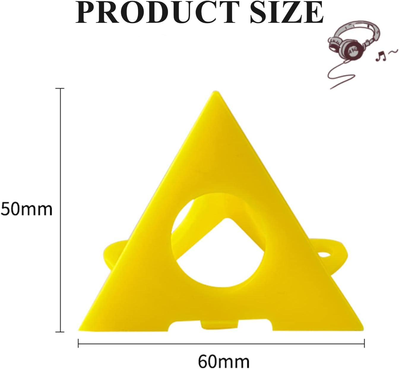 32Pcs Painting Pyramids Yellow Perforated Woodwork Paint Stands Painters Tripod Triangular Plastic Foot Stand