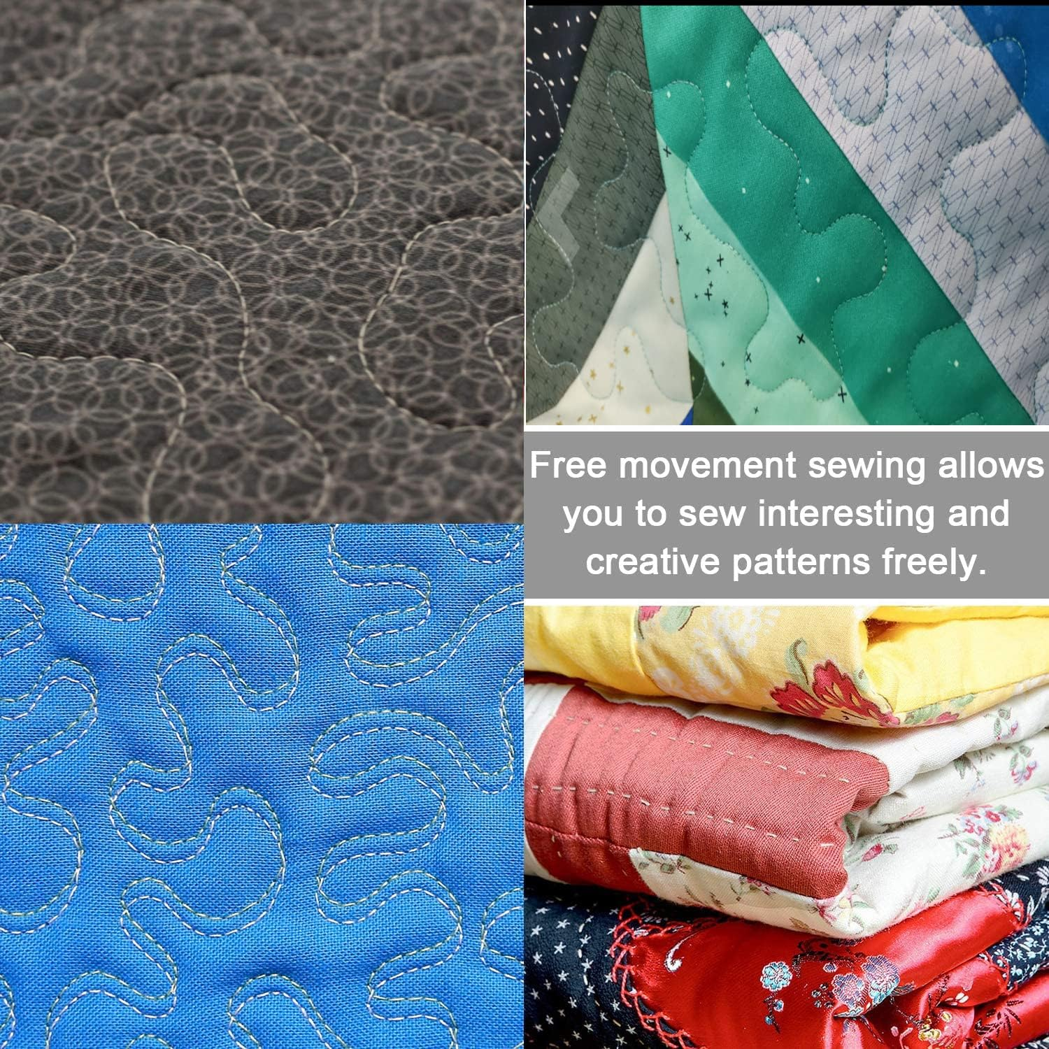 3Pcs Quilting Template Acrylic Quilting Ruler Template Free Motion Quilting Stencil Plastic Templates Transparent Sewing Ruler Set for DIY Patchwork Sewing Machines image number 4