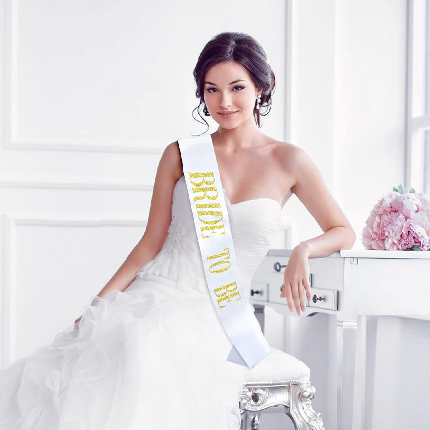 12 PCS Bachelorette Sashes Set, Black Bridesmaid Sash Team Bride Sash Maid of Honor for Bridal Shower and Hen Party Favors Decorations image number 5