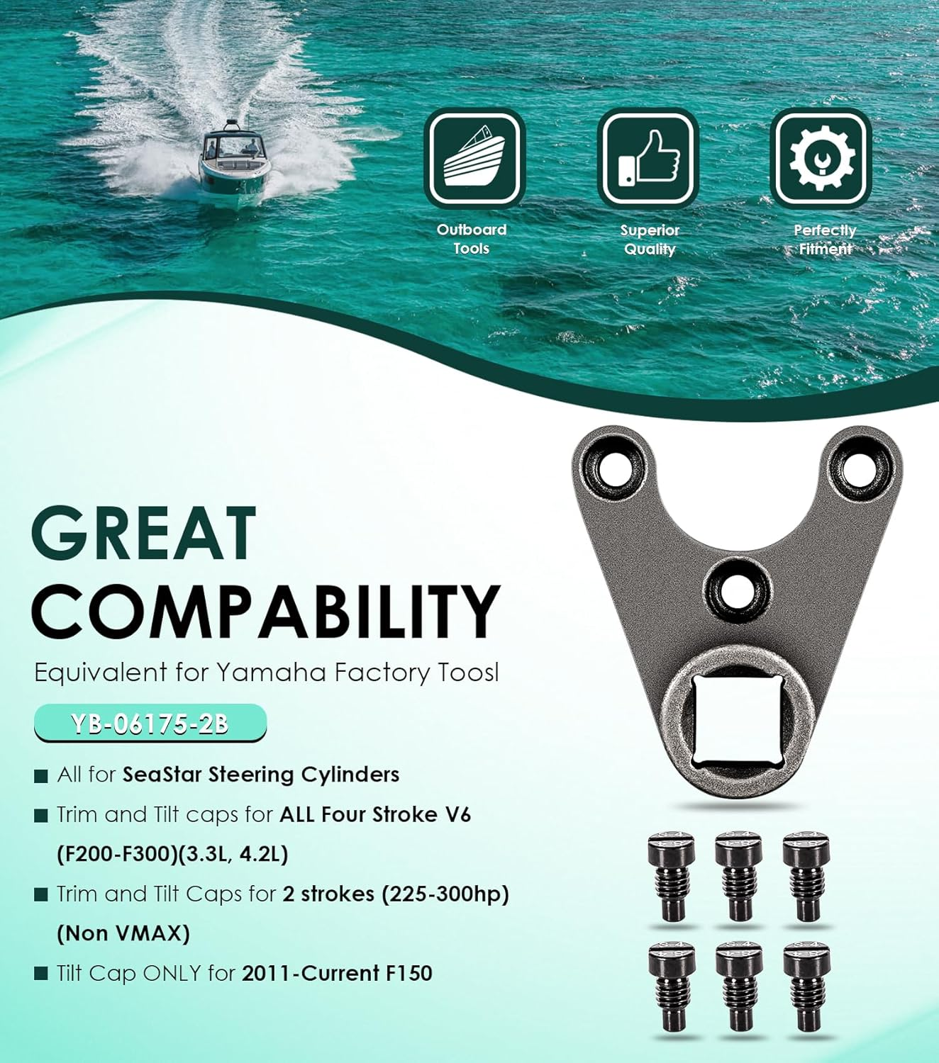 Yoursme Trim/Tilt Pin Wrench Mt0004-38Mm X 4Mm for ALL Seastar Steering Cylinders & for Yamaha 4 Stroke V6 Remove Hydraulic Cylinders Trim/Tilt Caps image number 5