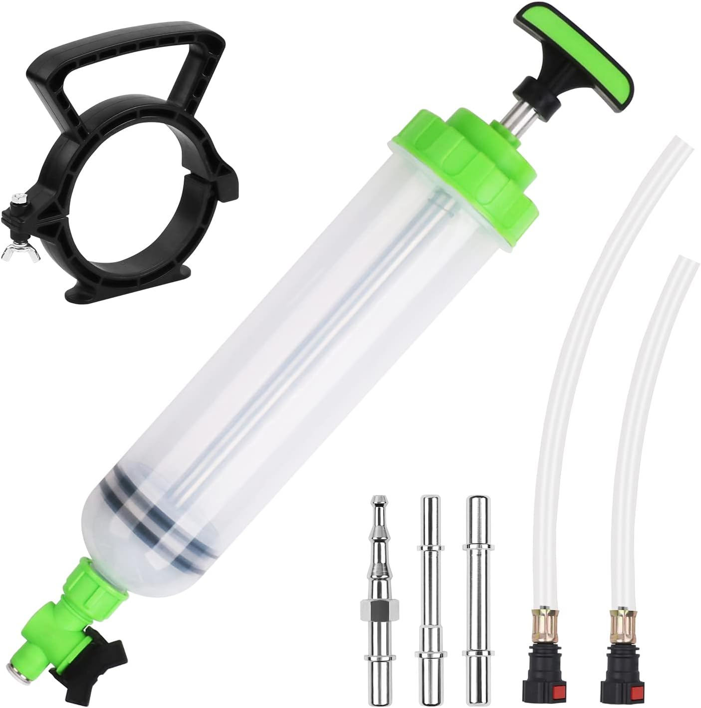 SWANLAKE 1500ML Fluid Extractor, Waste Oil Extraction & Fill Pump, Fluid Syringe Pump Manual Suction Vacuum Fuel Car Transfer image number 1