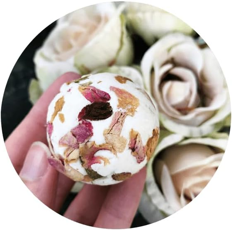 Bomb Cosmetics Flower Power Scented Creamer Body Fragrance Bath Salt, 30G Floral Bath Fizzer with Rose and Lavender Oils, Shea and Cocoa Butter Enriched, Hydrating and Soothing image number 1