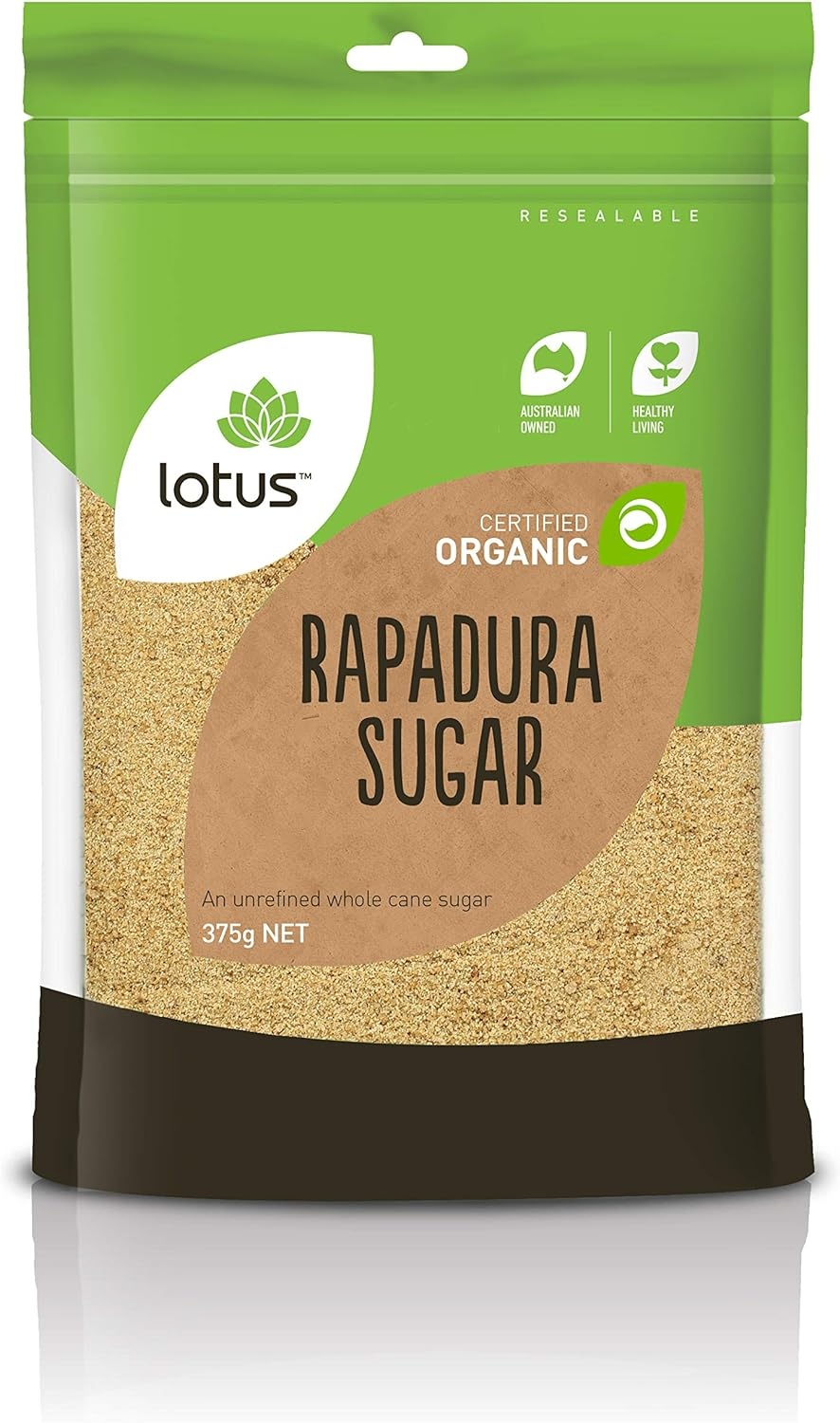 Lotus Organic Rapadura Sugar 375 G