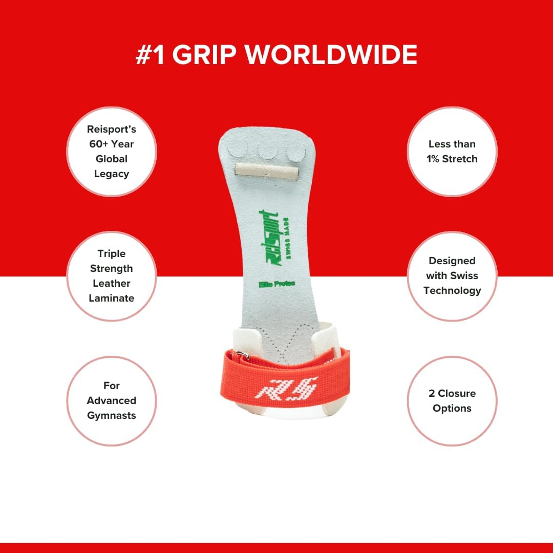 Reisport Protec Elite Hook & Loop High Bar Grips