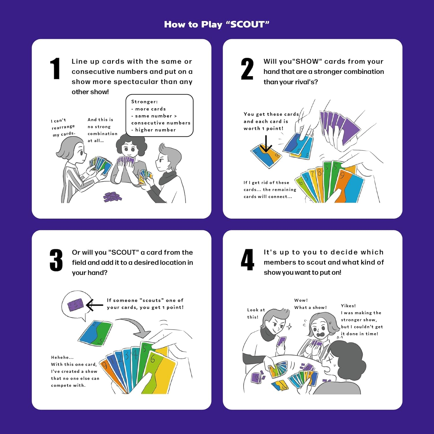 Oink Games Scout Card Game