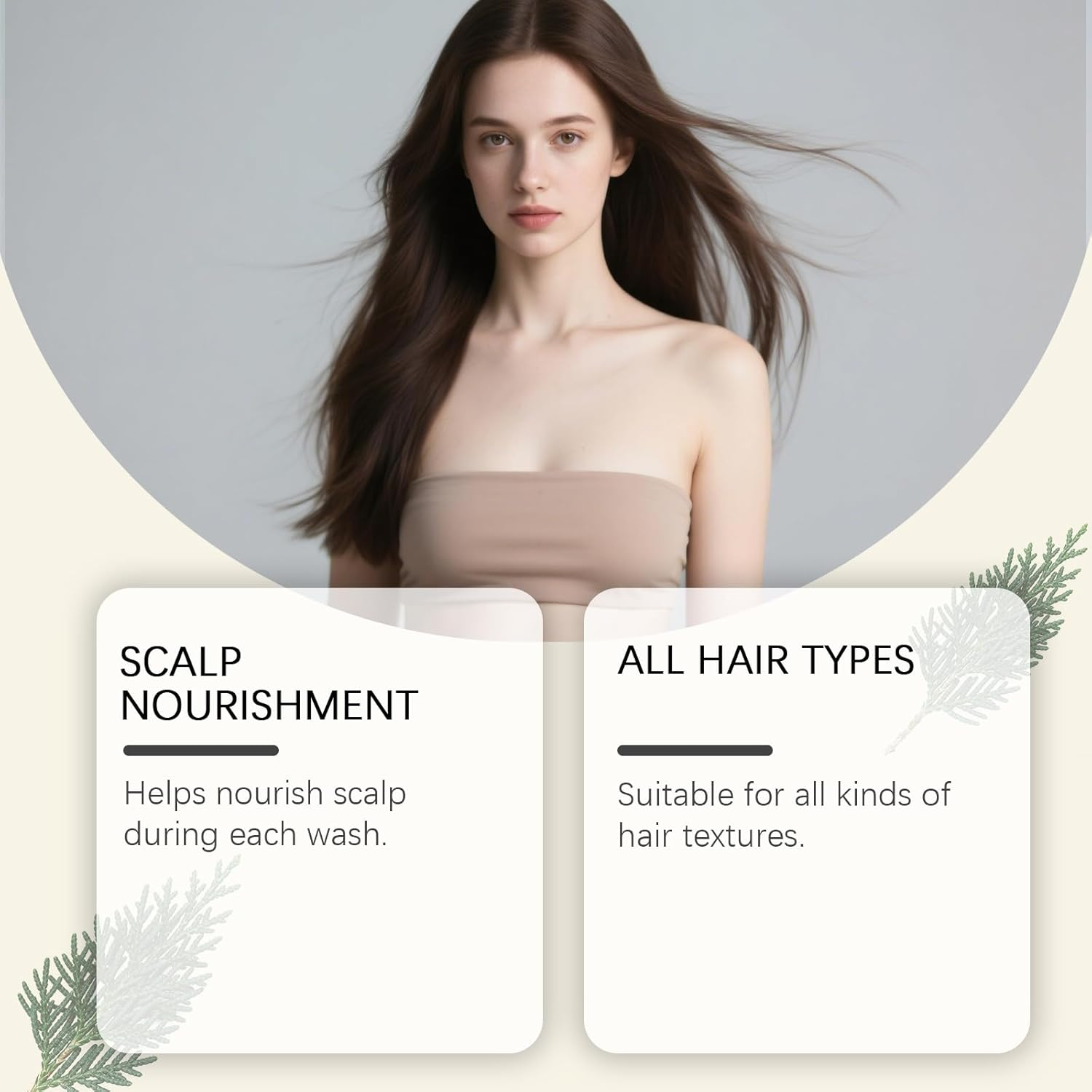 Arborvitae Leaf Hair Care Set Hair Oil Shampoo Bar Hairs Mask Set, Usman Grass Solid Shampoo Bar for Oily Scalp, Nourishing Mask for Dry Damaged Hairs, Usman Grass Oil for Frizz Control (2Set) image number 3