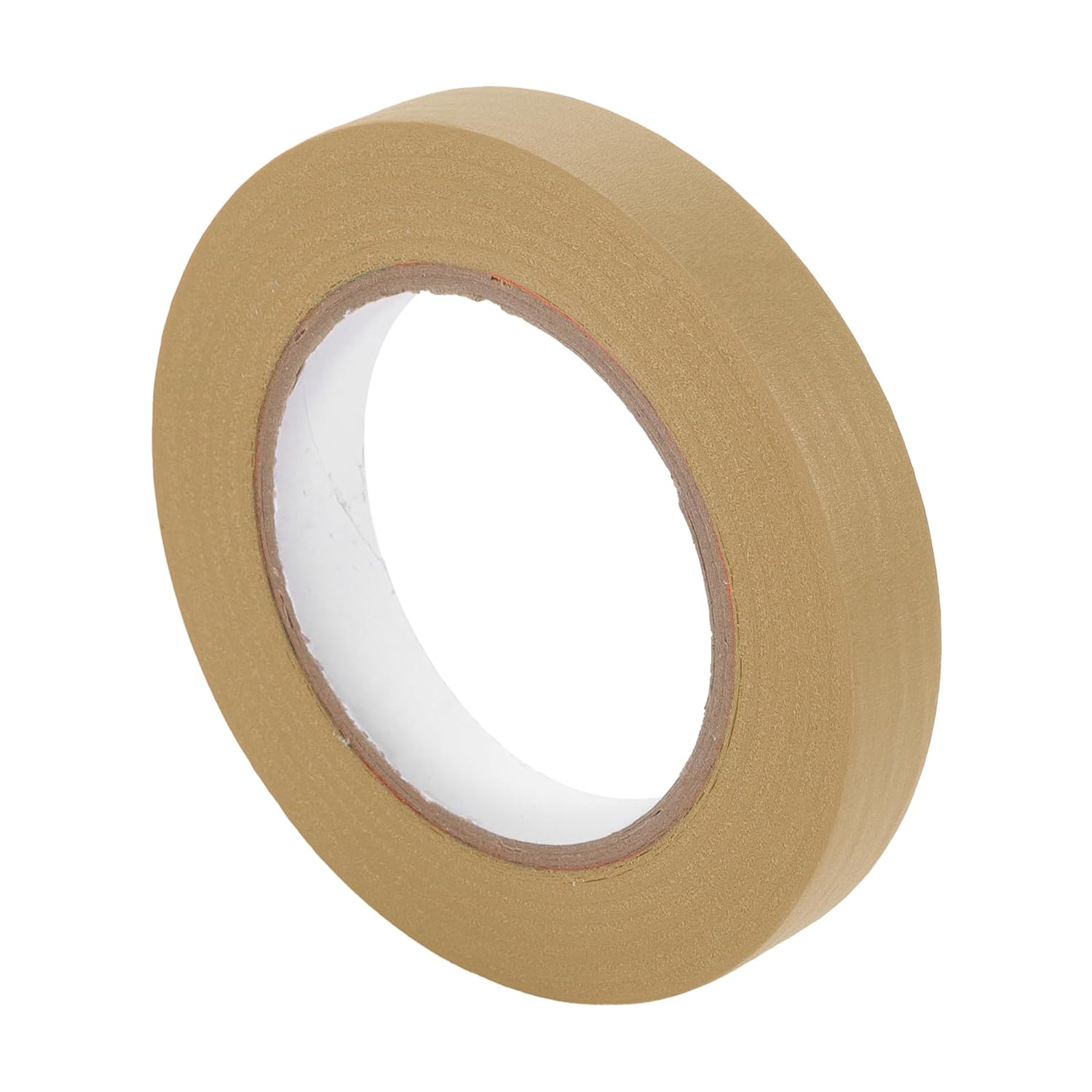 X AUTOHAUX 1 Pc 0.7 Inches X 54.7 Yards Universal Painters Tape - DIY Car Auto Paint for Masking Tape No Residue - Crepe Paper Brown image number 1