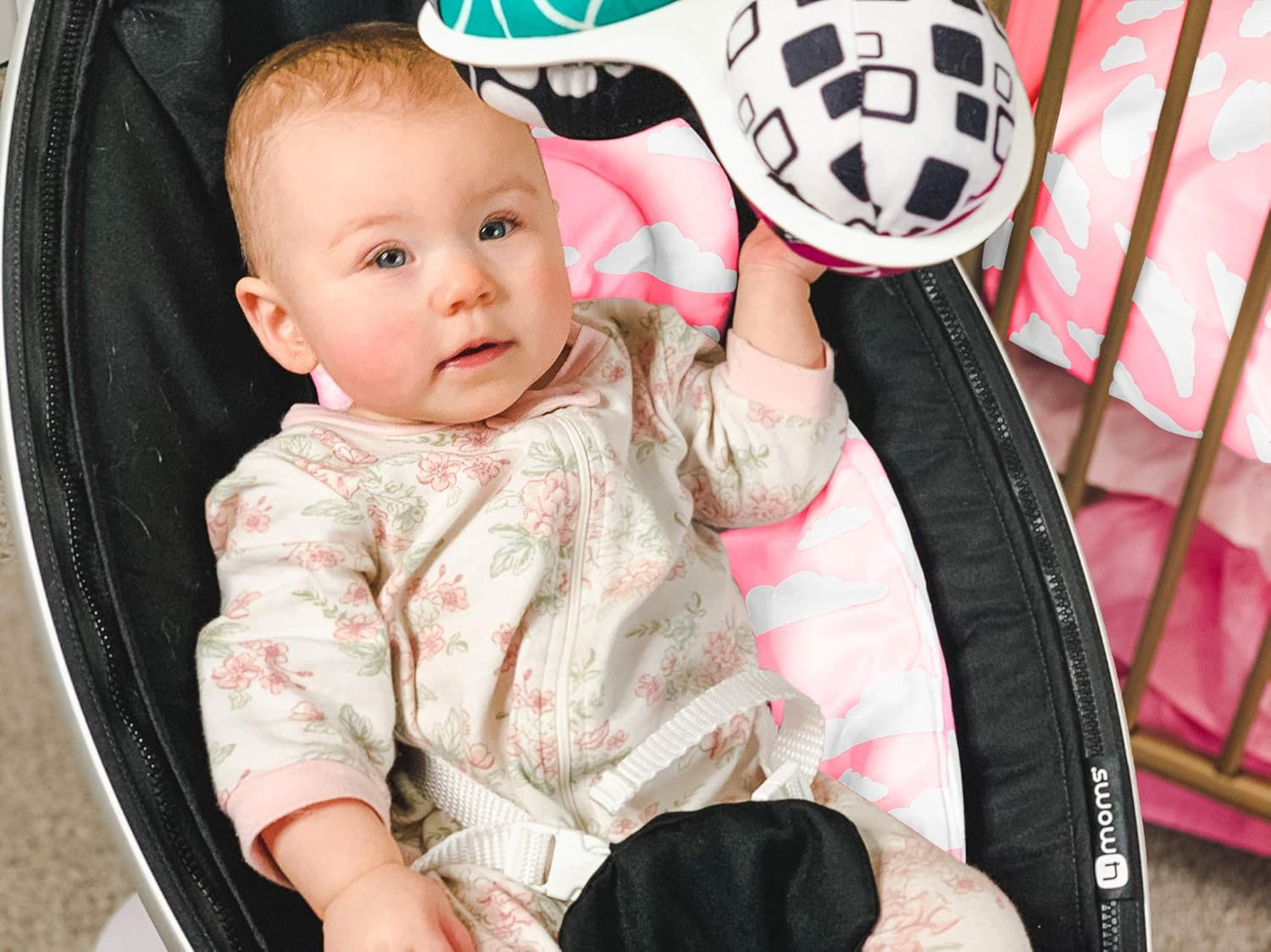 Infant Insert Compatible with 4Moms Mamaroo & Rockaroo &ndash; Car Seat Insert 2 Pack &ndash; Reversible Infant Car Seat Insert &ndash; Soft Plush Minky Car Seat Head Support Insert