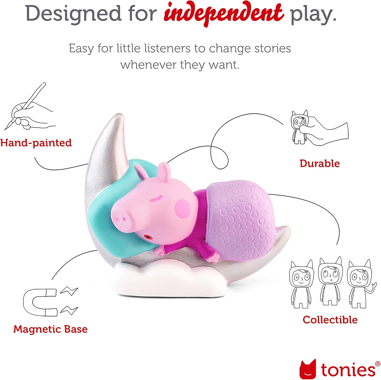 Tonies Peppa Pig Audio Play Character from Peppa&rsquo;S Bedtime Stories image number 5