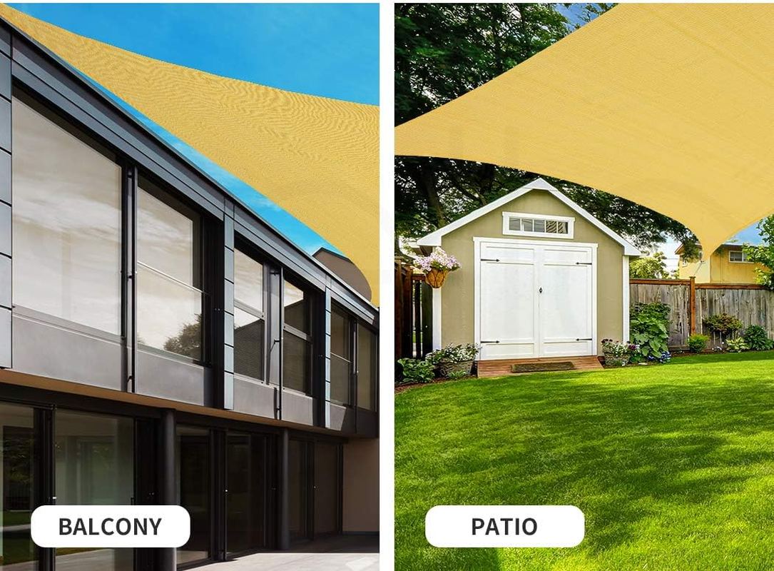 Mountview Sun Shade Sail Cloth Canopy Outdoor Awning Cover Rectangle Sand 5Mx3M image number 2