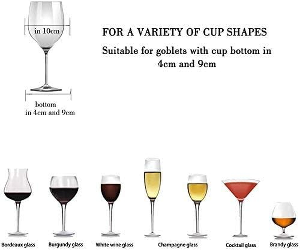 Wine Glass Rack - under Cabinet Stemware Wine Glass Holder Glasses Storage Hanger 2 Pack Metal Organizer for Bar Kitchen 4 Rows Gold image number 2