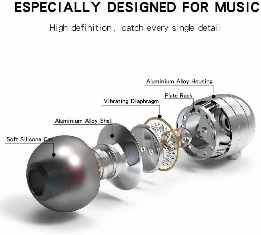 Extra BASS Earphones Earbuds Headset Headphones Mic for PC Samsung Iphone Ipad