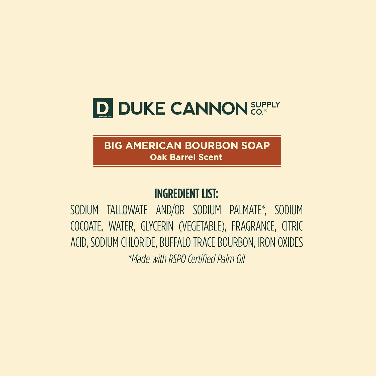 Duke Cannon Supply Co. Big Brick of Soap Bar for Men Big American Bourbon (Charred Oak Barrel Scent) - Extra Large, All Skin Types, 10 Oz (3 Pack) image number 3