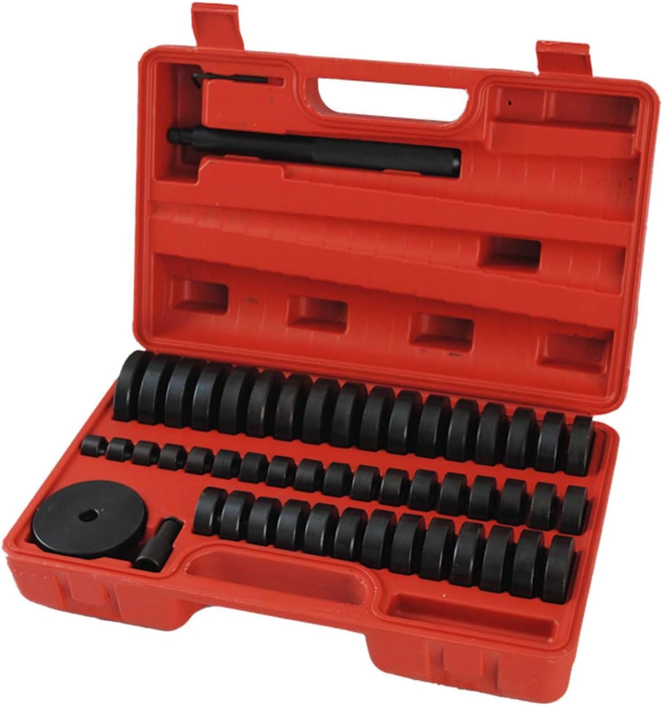 52 Pieces Bearing Race and Seal Driver Set,Bearing Driver Kit,49 Bearing Adapters Bearing Race Installer for Automotive Wheel Bearings image number 3