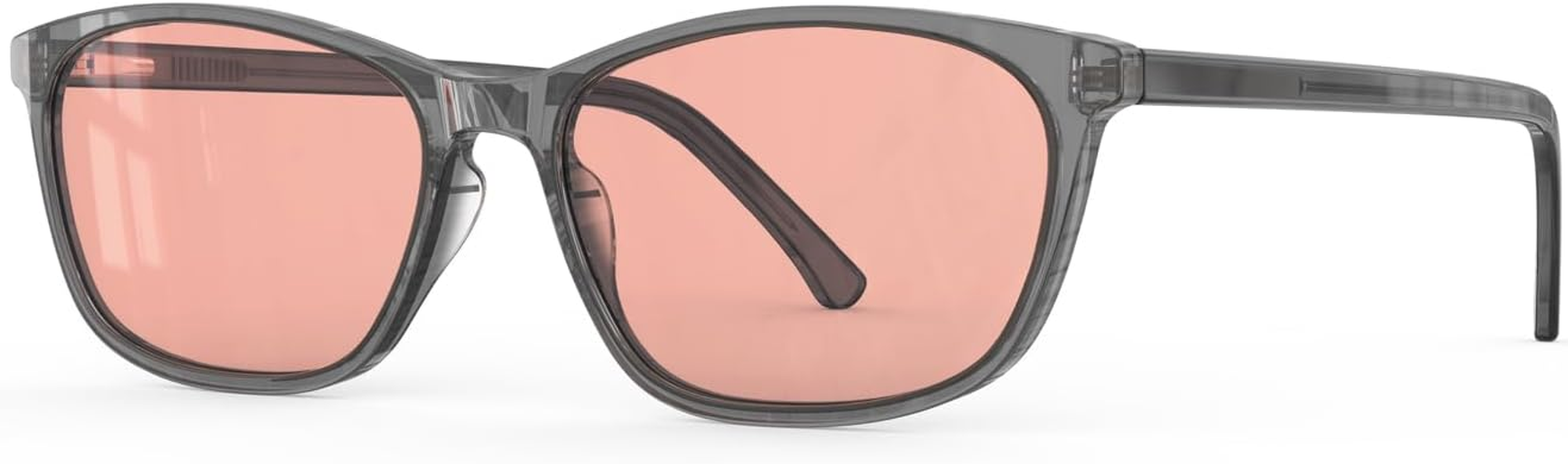 Bloomoak Rose Tinted Migraine Glasses, FL- Flex Light Sensitivity Relief Glasses for Fluorescent LED Glare, Photophobia, Eye Strain