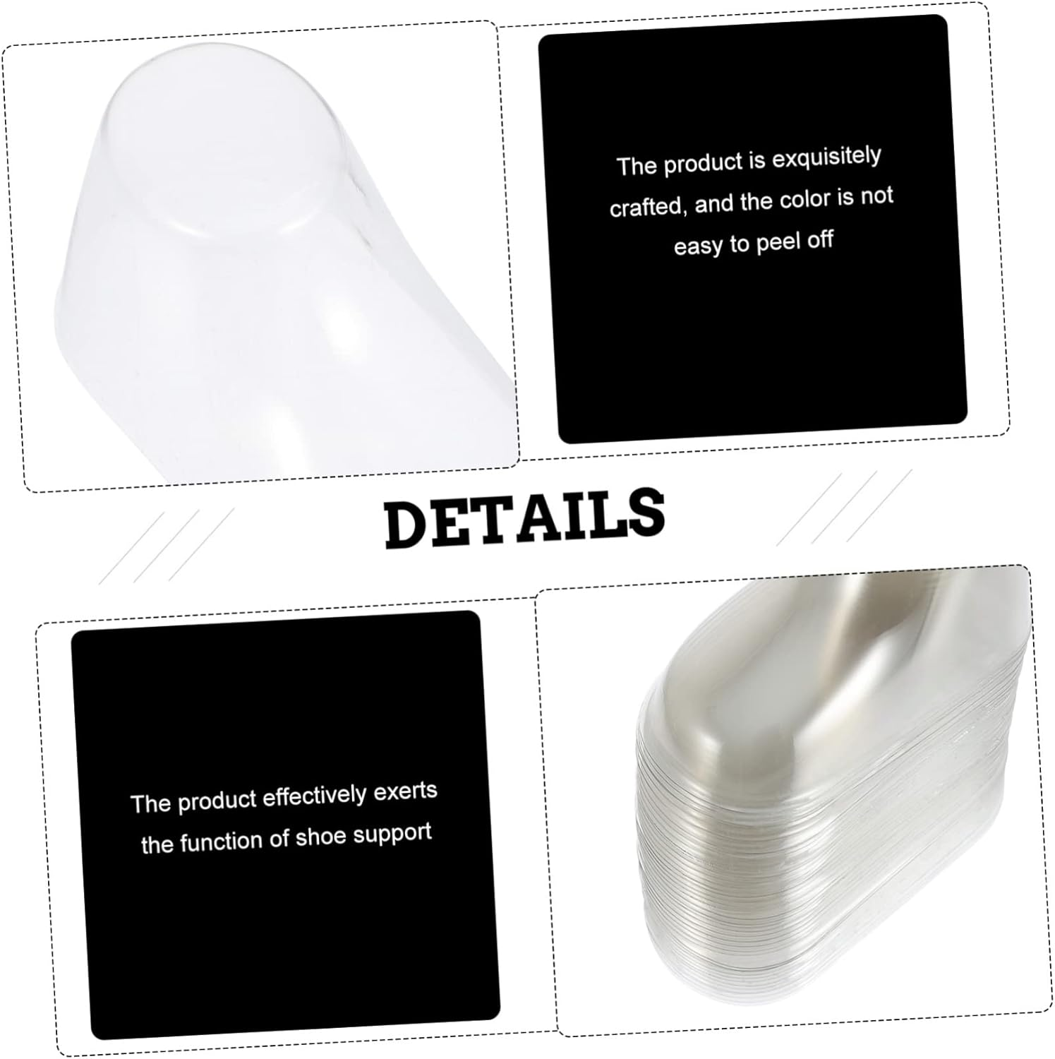 40Pcs Foot Booties Display Stand Boy Girl Shoes Holder Socks Display Holder Sturdy Boys and Girls Shoes image number 6